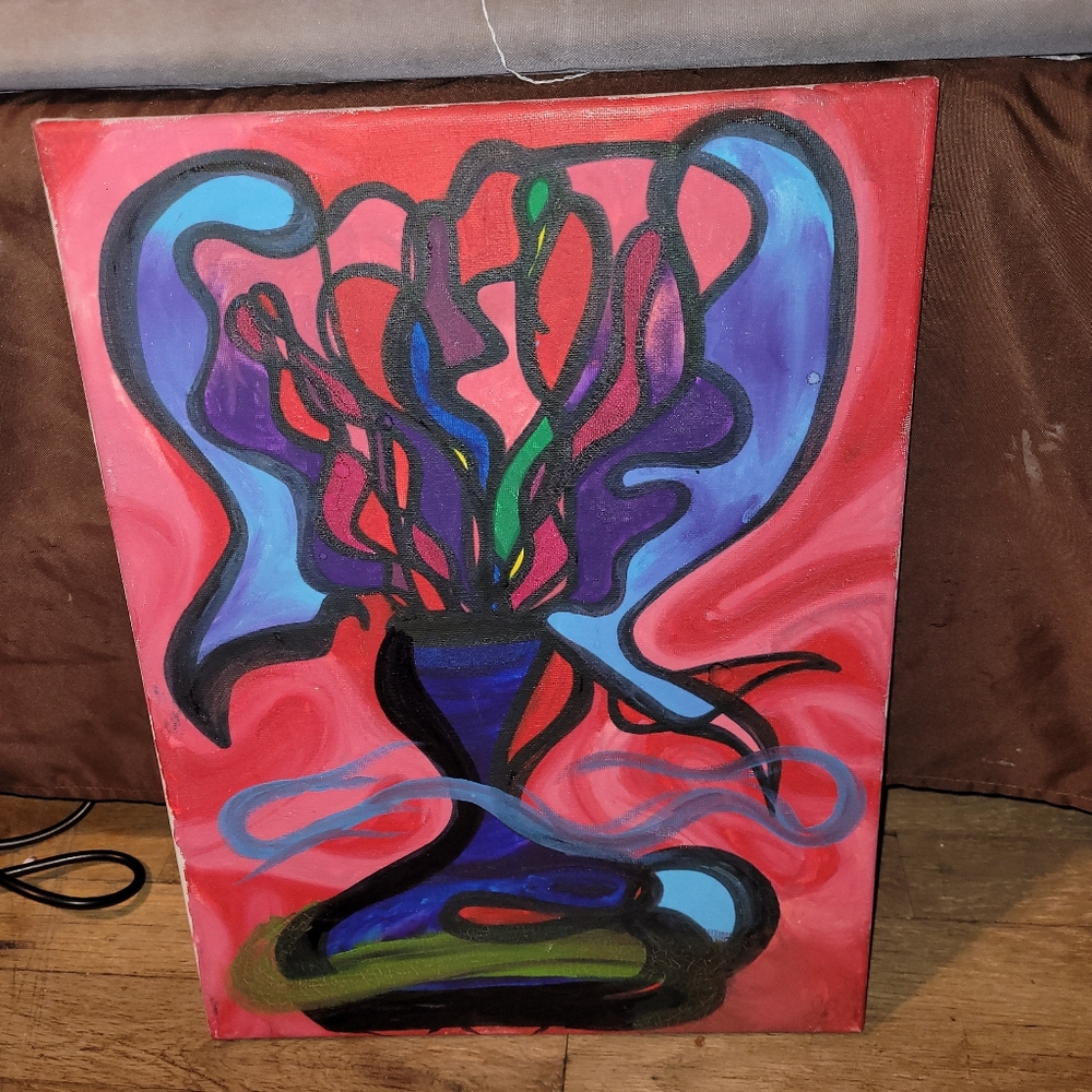 "Love Potion" Painting Abstract Multicolor Canvas Psychedelic Art